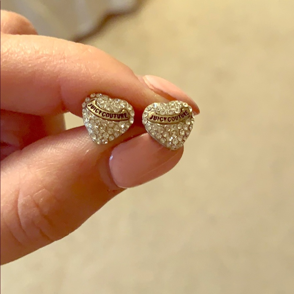Juicy Couture heart studs